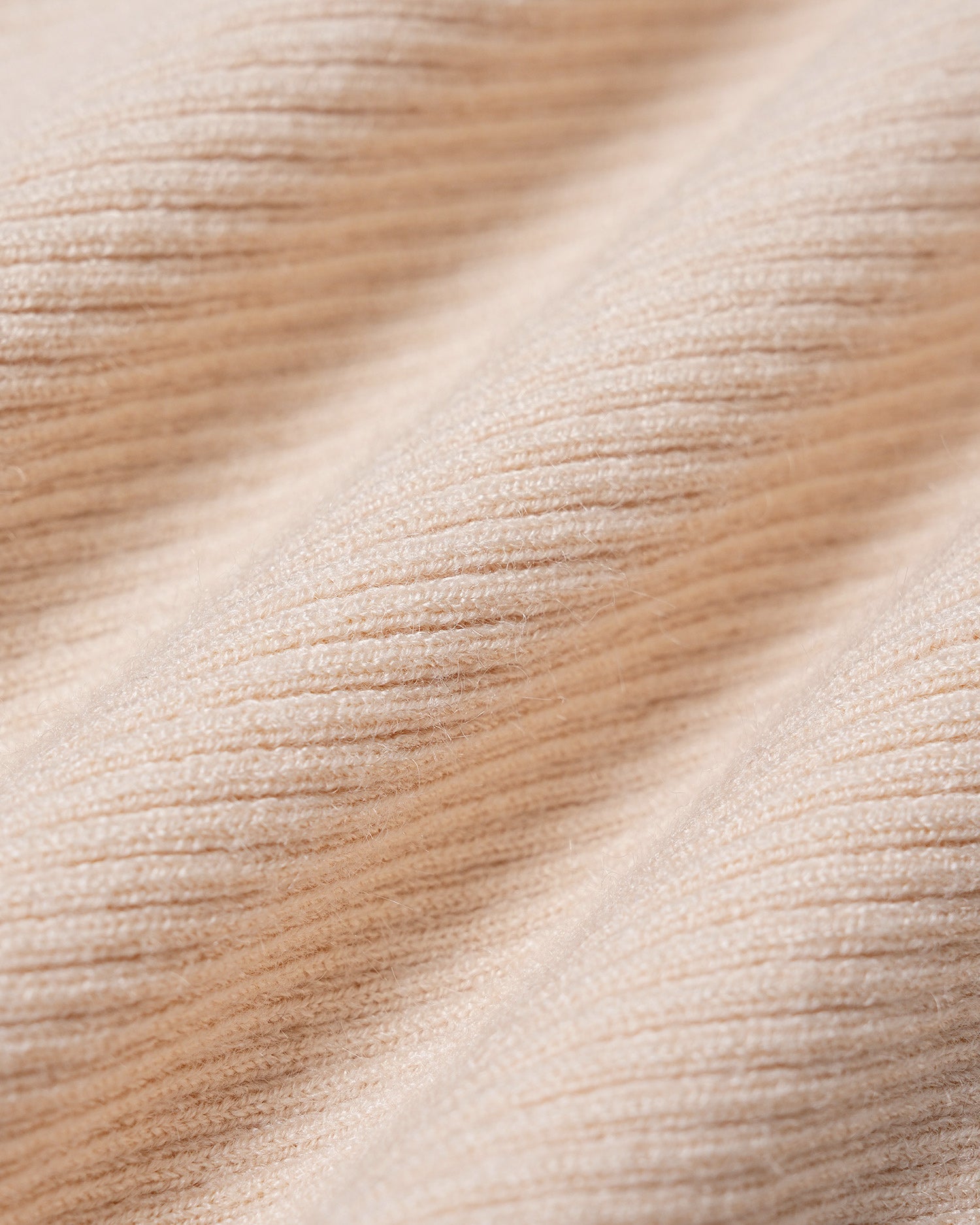 Apricot Solid V Neck Knit Sweater