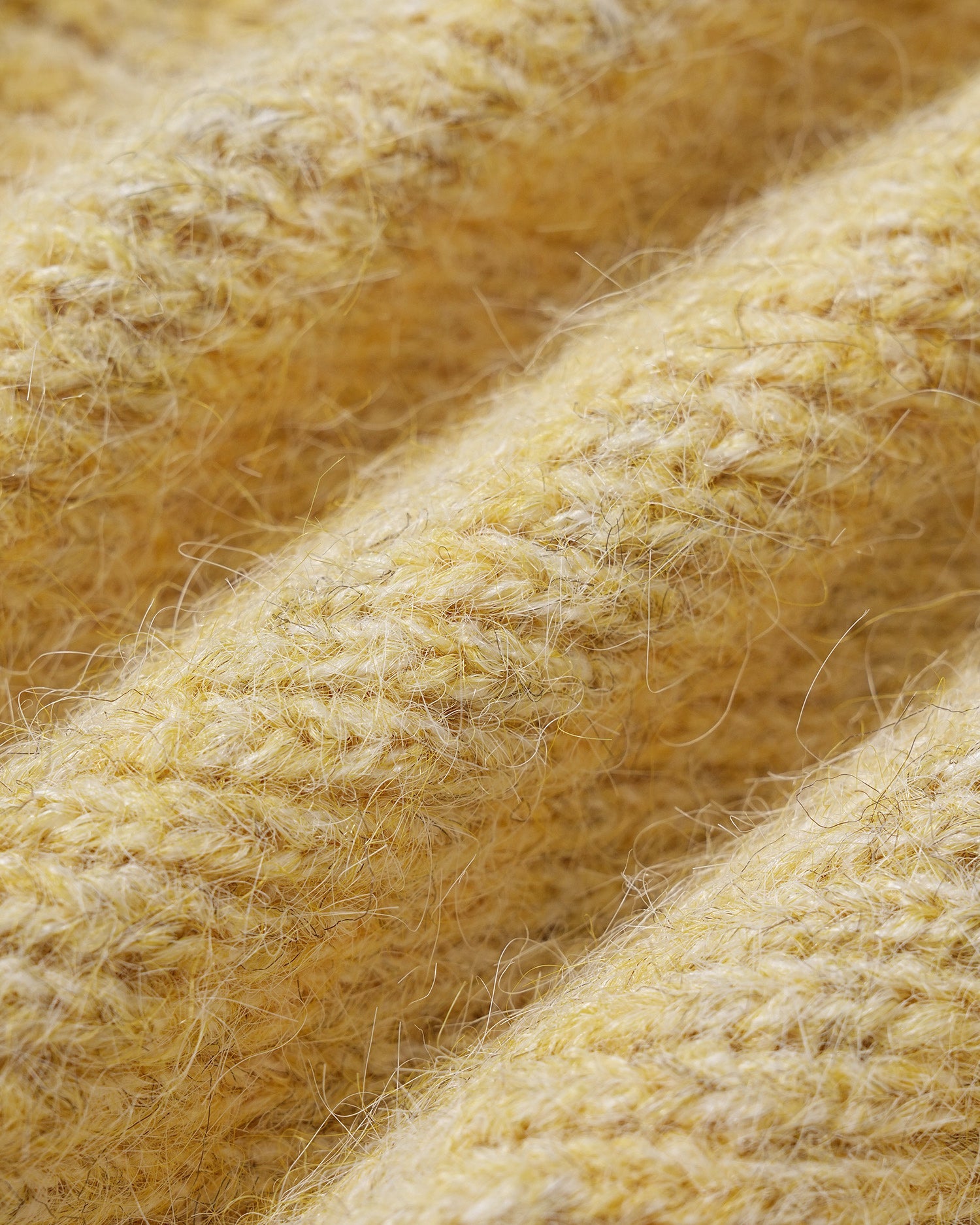 Yellow V Neck Floral Knit Sweater