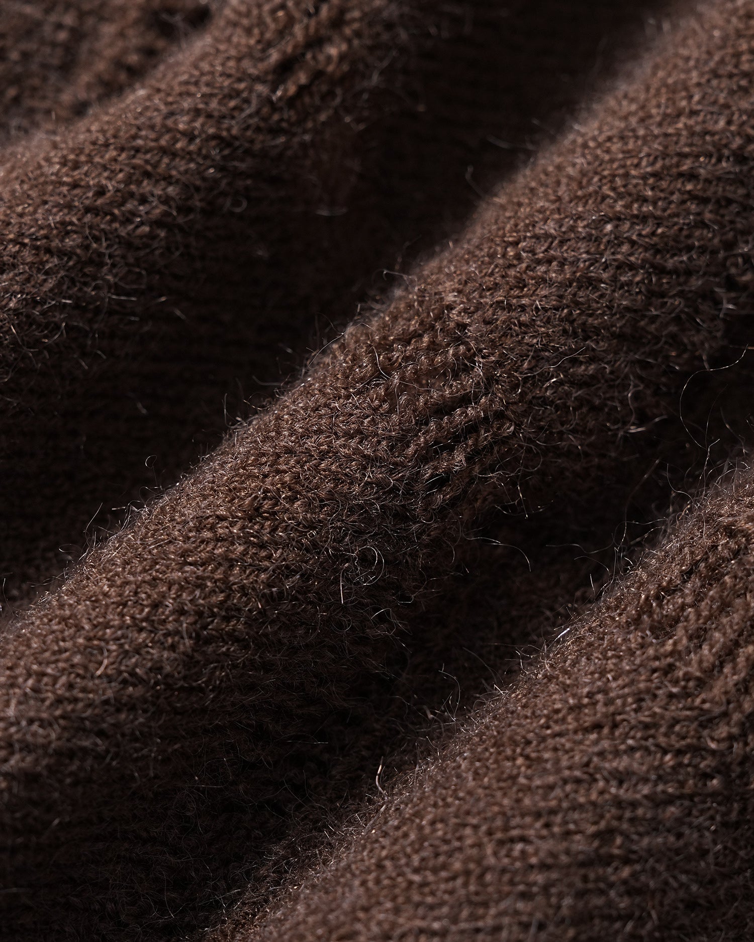 Coffee Single Breasted Knit Cardigan