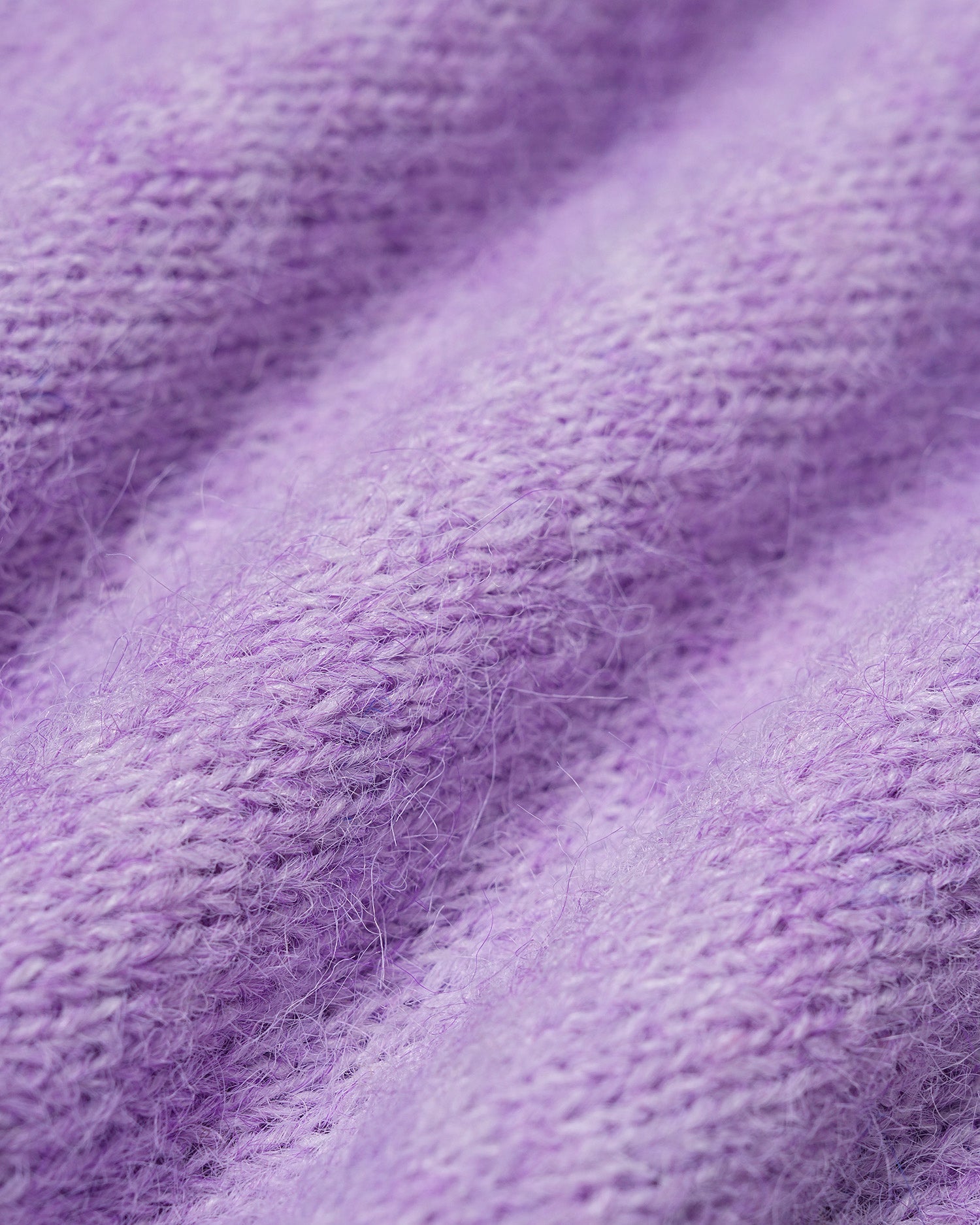 Purple Round Neck Cut Out Knit Sweater