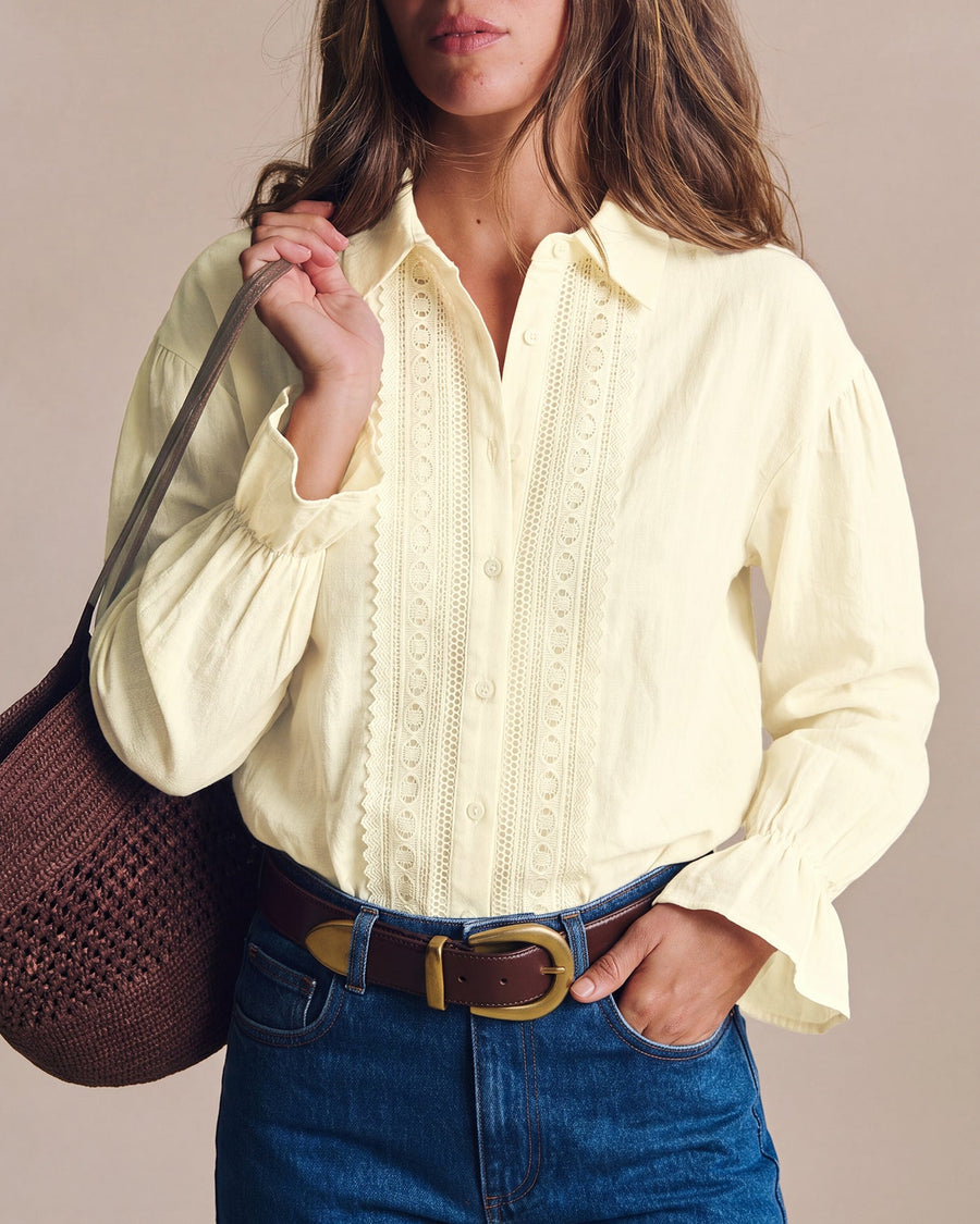 Apricot Long Sleeve Button Shirt