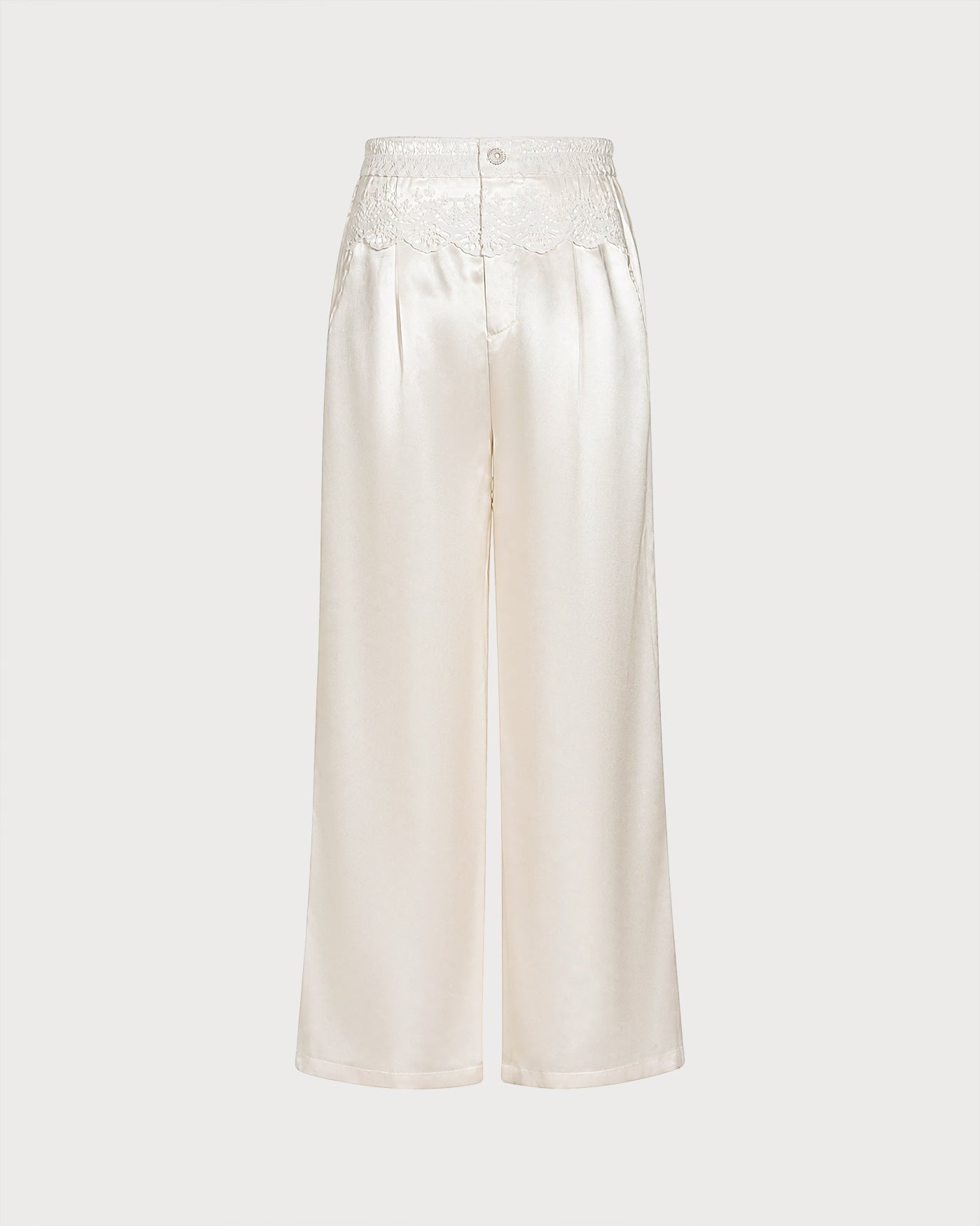 Apricot Elastic Waist Pockets Pants