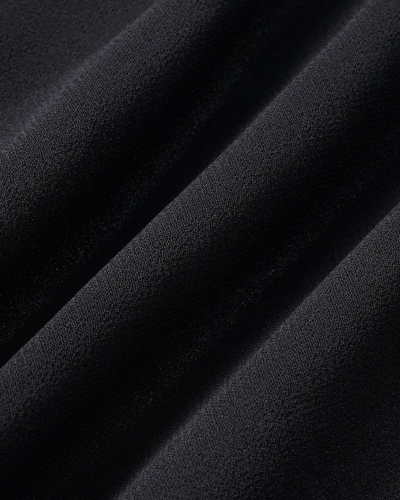 Black V Neck Puffed Sleeve Midi Dress