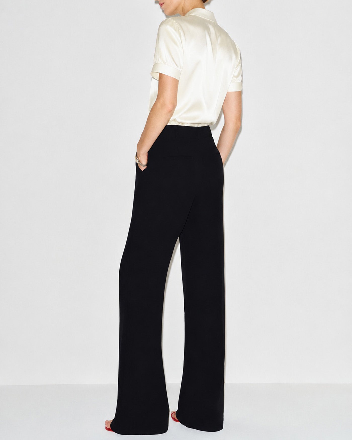Off White Turtle Tie Regular Sleeve Shirt