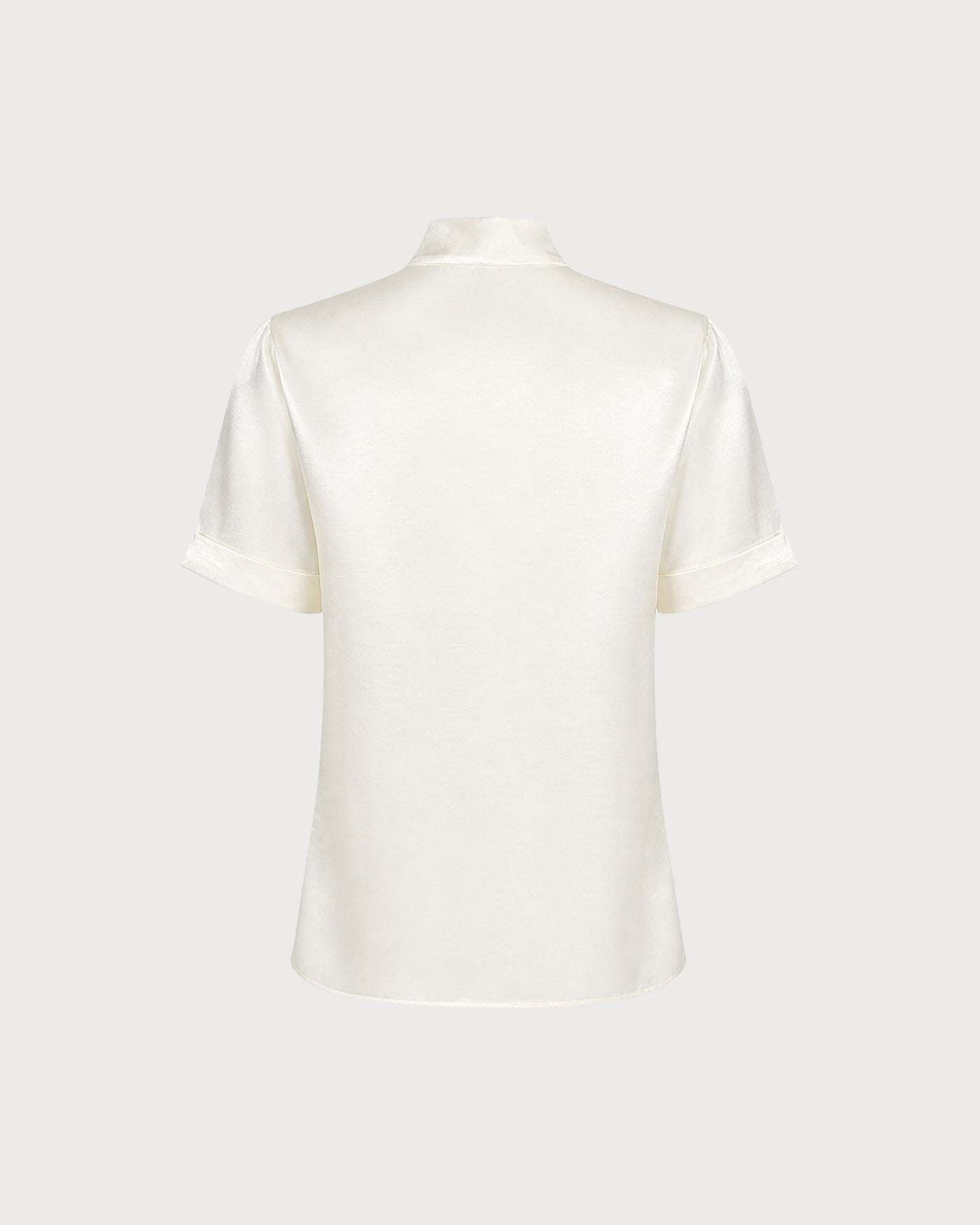 Off White Turtle Tie Regular Sleeve Shirt