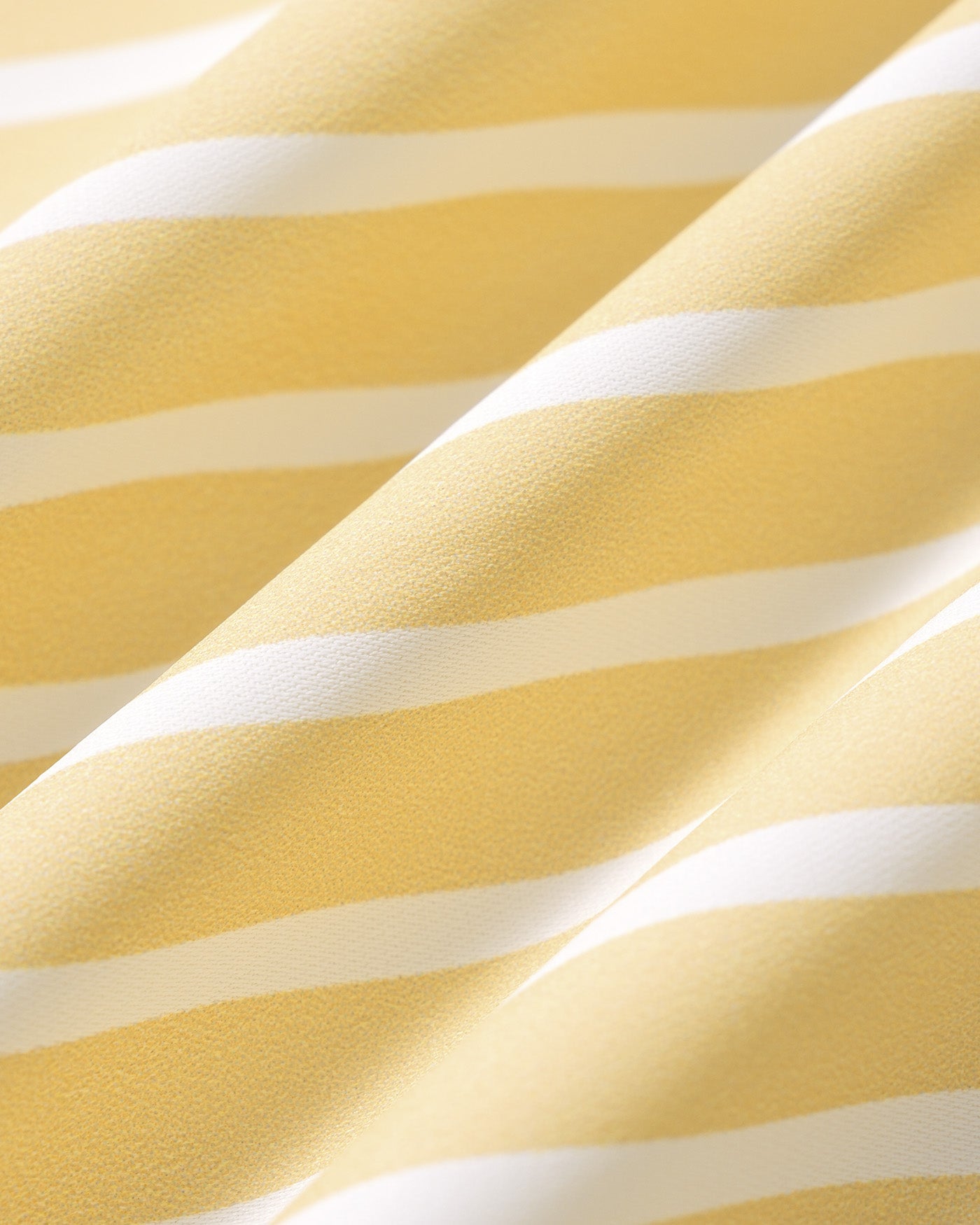 Yellow Collar Button Striped Shirt
