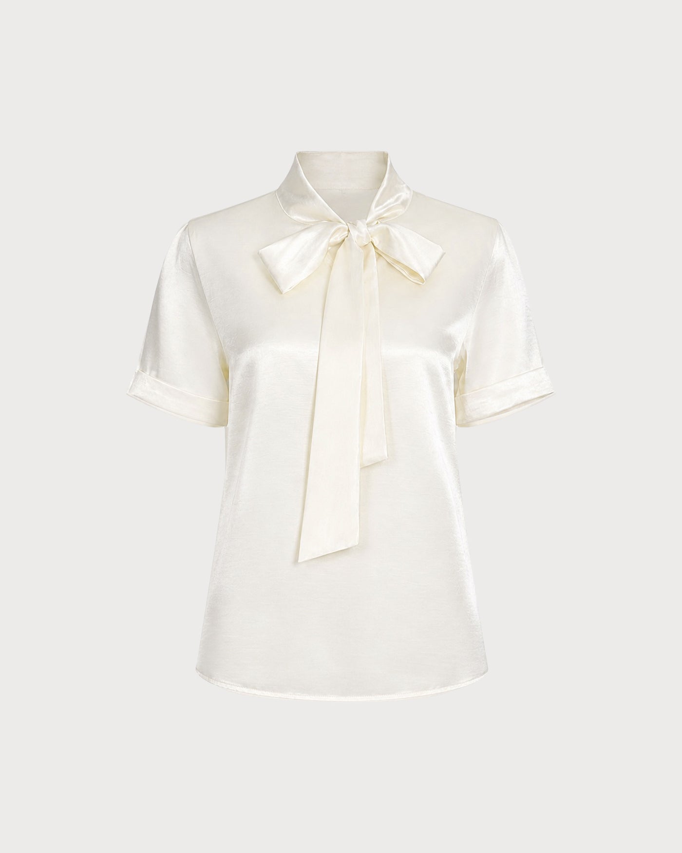 Off White Turtle Tie Regular Sleeve Shirt