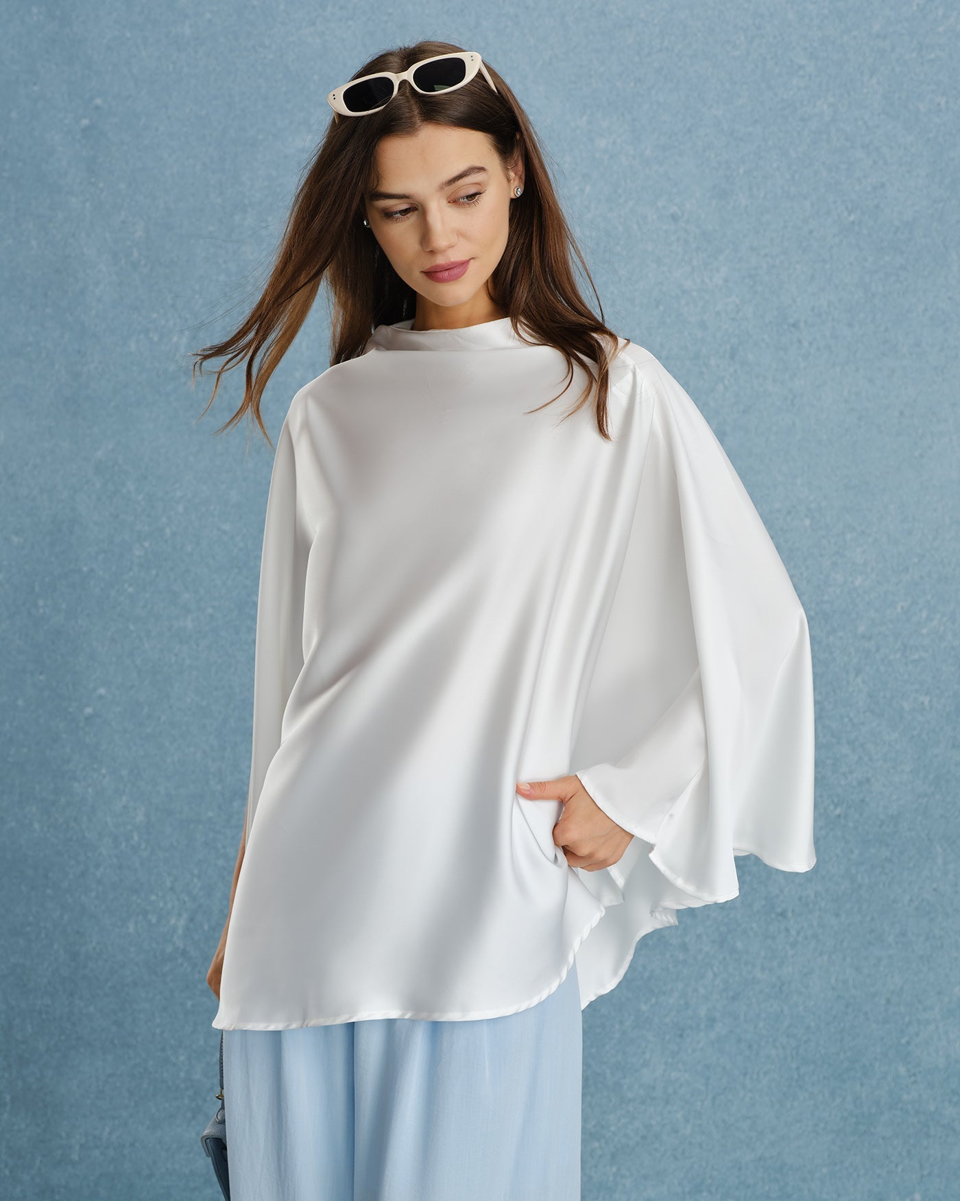 White Turtle Batwing Sleeve Tee