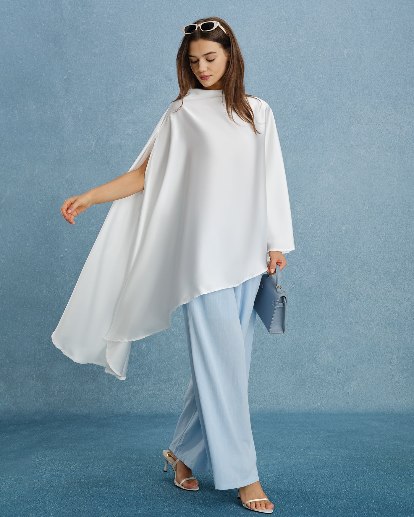 White Turtle Batwing Sleeve Tee