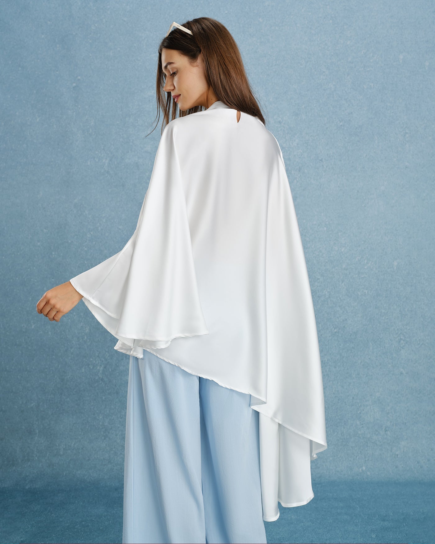 White Turtle Batwing Sleeve Tee